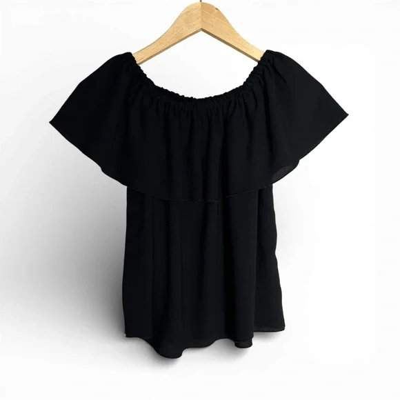Wilfred Black Ruffle Blouse - Picture 2 of 5